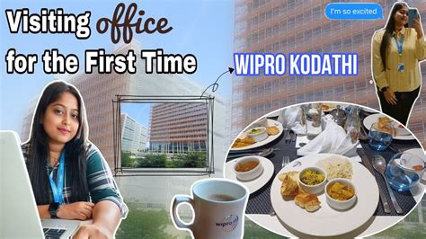 My First Office Vlog Wipro Kodathi Office Bangalore Days YouTube