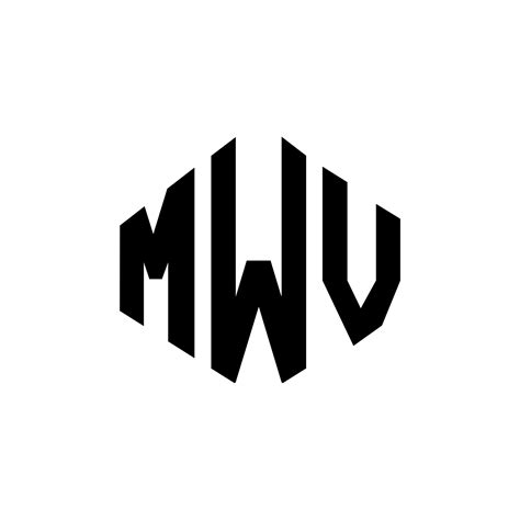 MWV Letter Logo Design With Polygon Shape MWV Polygon And Cube Shape