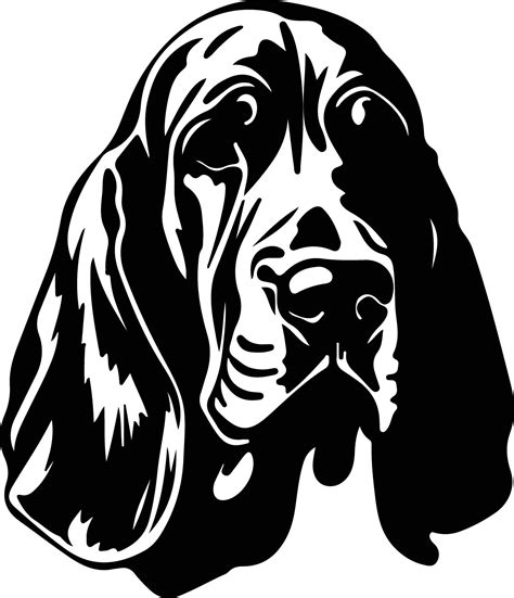 Bloodhound silhouette portrait 38492750 Vector Art at Vecteezy