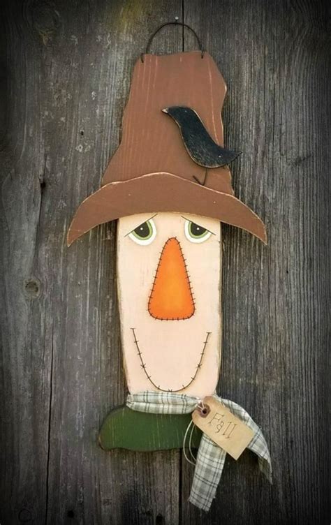 Primitive Scarecrow Wall Hanging Scarecrow Door Hanger Fall Wall