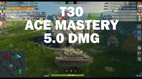 T Ace Mastery Dmg Wot Blitz Youtube