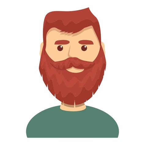Red Haired Bearded Guy Icon Cartoon Style 14341036 Vector Art At Vecteezy