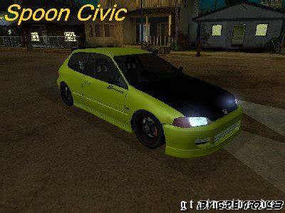 Gta San Andreas Honda Civic Eg Spoon Paintjob Mod Gtainside