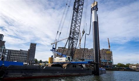 Miljoen Kuub Zand Ligt Klaar Voor Dempen Deel Rijnhaven Rotterdam