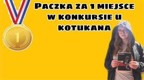 Paczka za zajęcie pierwszego miejsca w konkursie kotukana YouTube