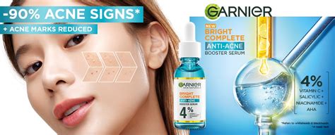 New Garnier Bright Complete Anti Acne Serum 30ml W Niacinamide