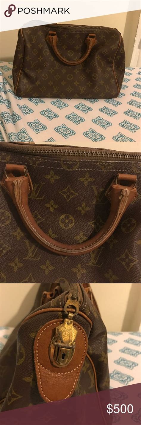 Authentic Louis Vuitton Vintage French Co Speedy Paul Smith