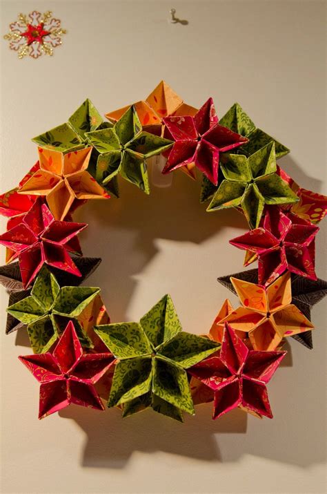 3easy Origami Wreath Instructions Teamjduce