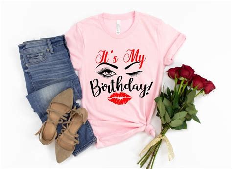 Eyelash And Lips Birthday Shirtbirthday Party Shirtbirthday Etsy