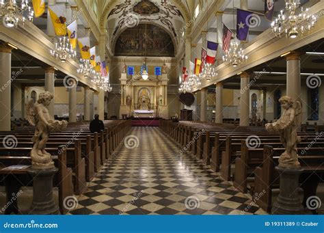 St. Louis Cathedral Interior Stock Image - Image of catholic, altar: 19311389