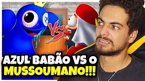 Reagindo Ao Azul Bab O Do Roblox Rainbow Friends Vs Mussoumano