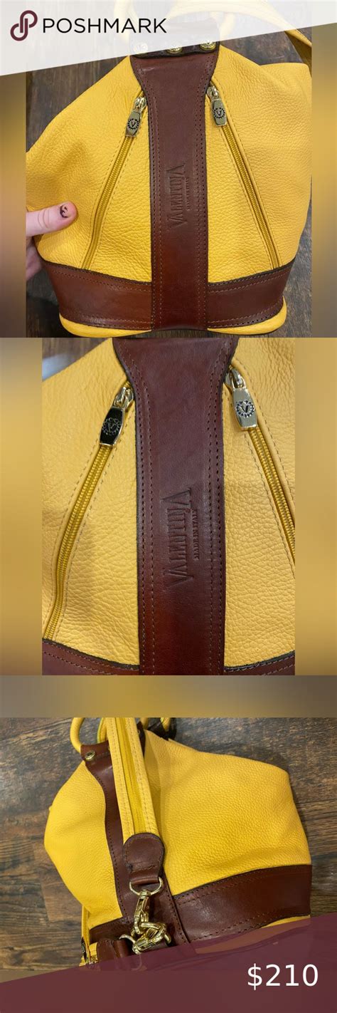 Valentina Made In Italy Leather Sling Backpack Rare Color Leather Sling Backpack Backpacks