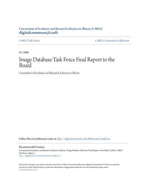 Fillable Online Image Database Task Force Final Report To The Board Fax