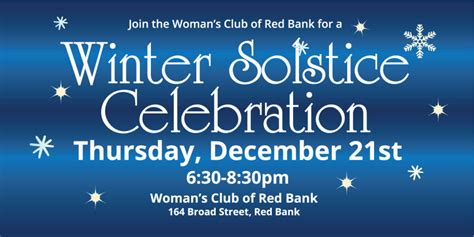 Celebration Winter Solstice Womans Club Of Red Bank