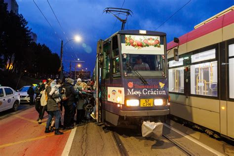 Ziua de Cluj Copiii din Cluj îl pot întâlni pe Moș Crăciun în tramvai