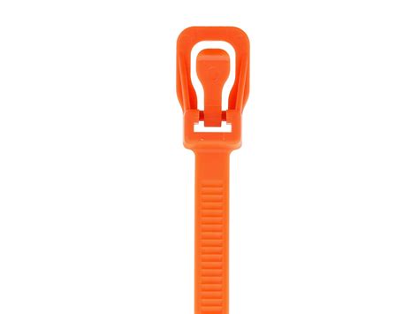 Inch Orange Retyz Everytie Releasable Cable Tie Pack Retyz