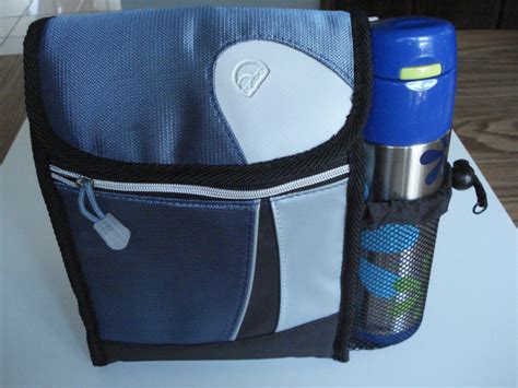 Igloo Insulated Lunch Bag Cooler Tote With Ss Thermos Nwot Blue Gray