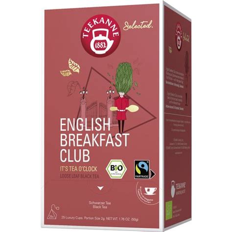 Teekanne Bio Luxury Cup English Breakfast Club G Piccantino