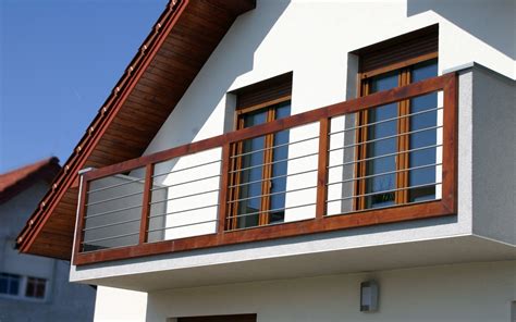 Drewniane Balkon System Balustrady I Schody