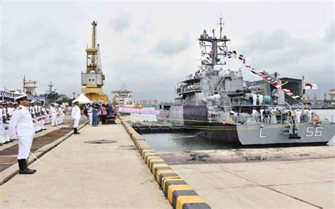 100th Warship Of Grse Commissioned To Indian Navy In Visakhapatnam