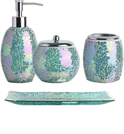 Mosaic Bathroom Accessories Set Semis Online