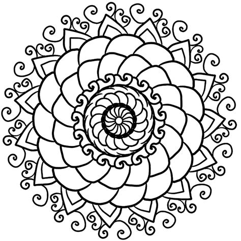 Anti Stress Mandala Very Simple Zen And Anti Stress Mandalas