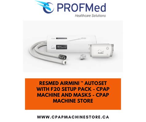 Resmed Airmini ™ Autoset With F20 Setup Pack Cpap Machine And Masks