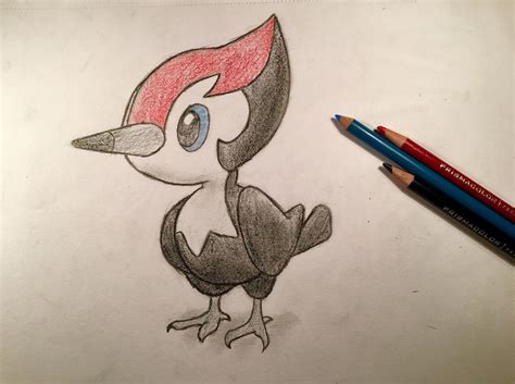 Pikipek Drawing By Kinkyswan On Deviantart