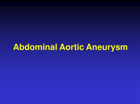 Solution Abdominal Aortic Aneurysm Study Notes Studypool