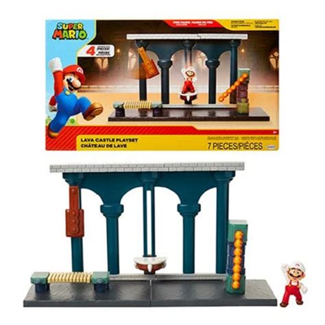 Super Mario World of Nintendo 2 1/2-Inch Lava Castle Playset - Shop Jadas