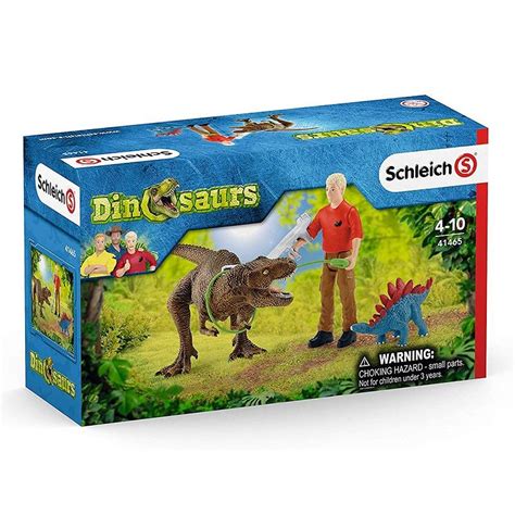 Schleich 41465 Tyranozaur Rex Stegozaur Dinozaury Zabawki Schleich