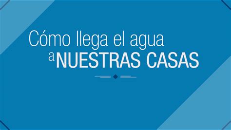 Cómo llega el agua a nuestras casas Municipalidad de Valle María