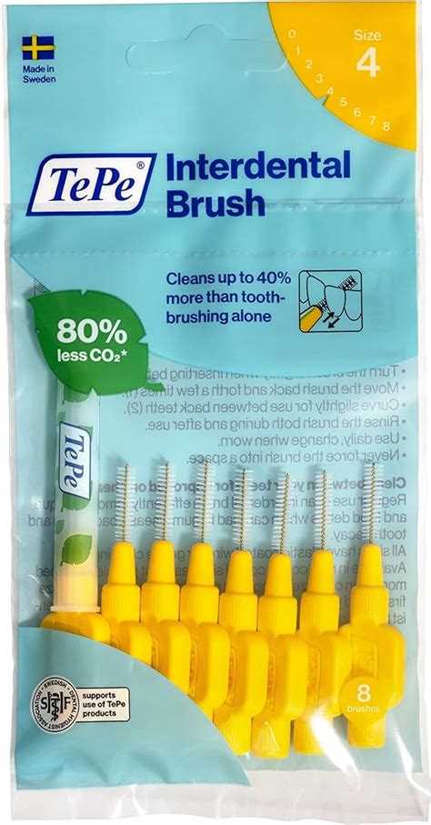 Tepe Interdental Brushes Yellow Original 07mm Simple And Effective