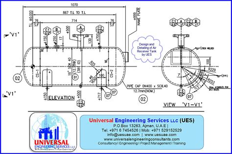 Design And Detailing Of Air Receiver Tank