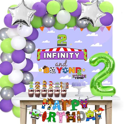 Buy Crenics Two Infinity And Beyond Birthday Decorations Two Infinity