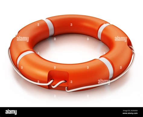 Life Buoy Isolated On White Background D Illustration Stock Photo Alamy