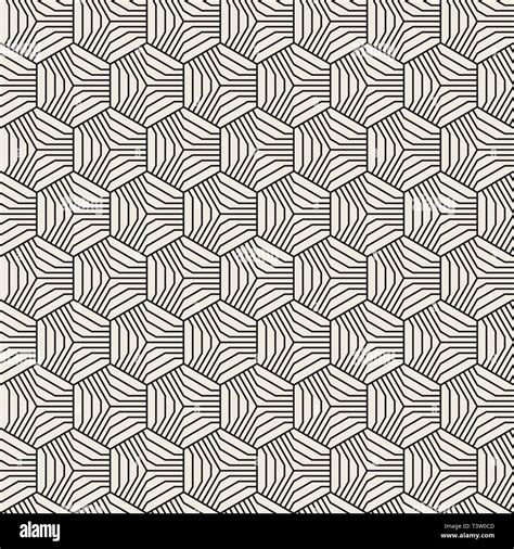 Vector Seamless Pattern Modern Stylish Texture Repeating Geometric Tiles From Thin Lines