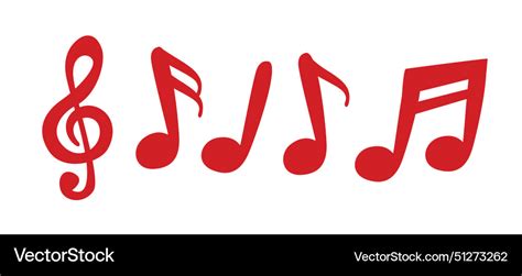 Music Notes Icons Set Black Symbol Royalty Free Vector Image