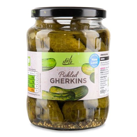 Pickled Gherkins 680g 370g Drained The Deli Aldiie