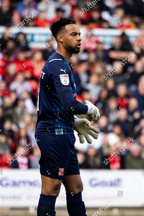 Swindon Town Goalkeeper Jojo Wollacott During Editorial Stock Photo