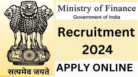 Ministry Of Finance Recruitment 2024 Apply Online For Various Inspector