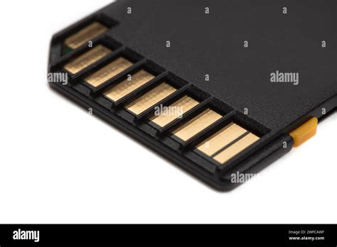 Black Memory Sd Card Isolated On White Stock Photo Alamy