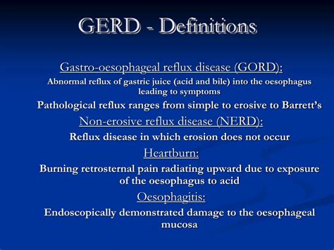 Ppt Gastroesophageal Reflux Disease Gerd Powerpoint Presentation