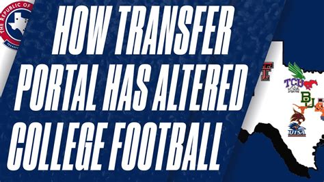 The ROF How The Transfer Portal Has Altered College Football YouTube