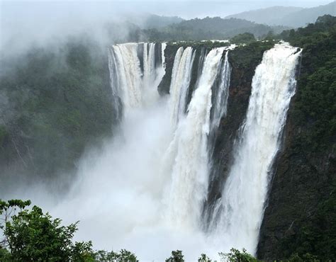 Seven Sisters Falls Cherrapunjee Meghalaya India