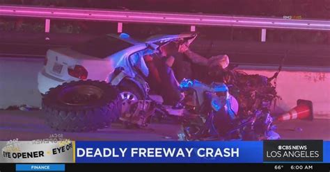 1 Dead 2 Injured After Driver Travels Into Construction Zone On 210 Freeway In Sylmar Cbs Los