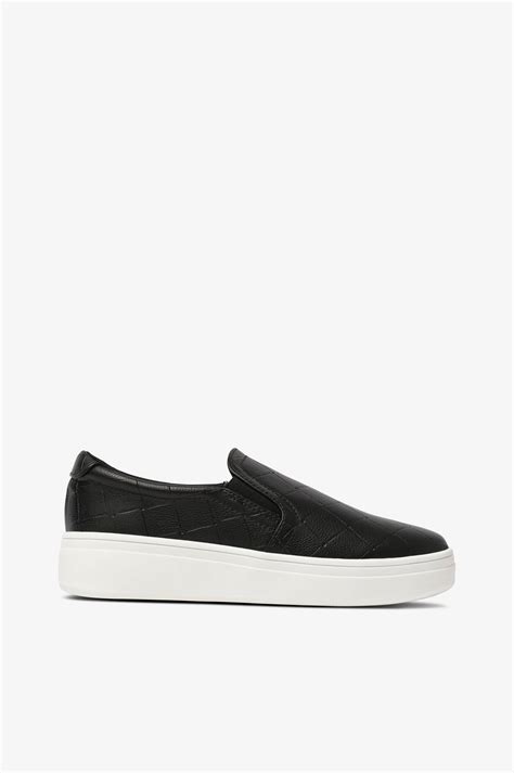 Duffy Sneakers I Skinnimitation Svart L Ga Sneakers Ellos Se