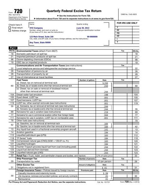 720 Form 2023 Printable Forms Free Online