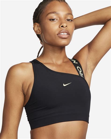 Nike Pro Swoosh Womens Medium Support Asymmetrical Sports Bra Nike Nz