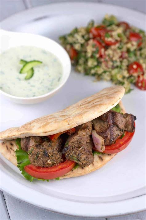 Lamb Kabobs With Tzatziki Sauce Jessica Gavin